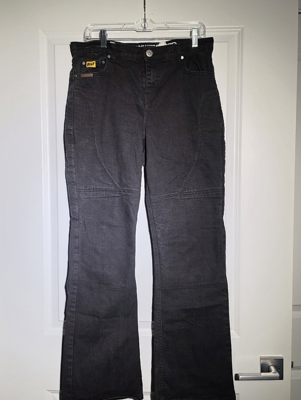 Bilt Women's Black Boot-Cut Motorcycle Pants